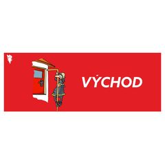 Samolepa VÝCHOD červená