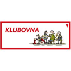 Samolepa KLUBOVNA bílá